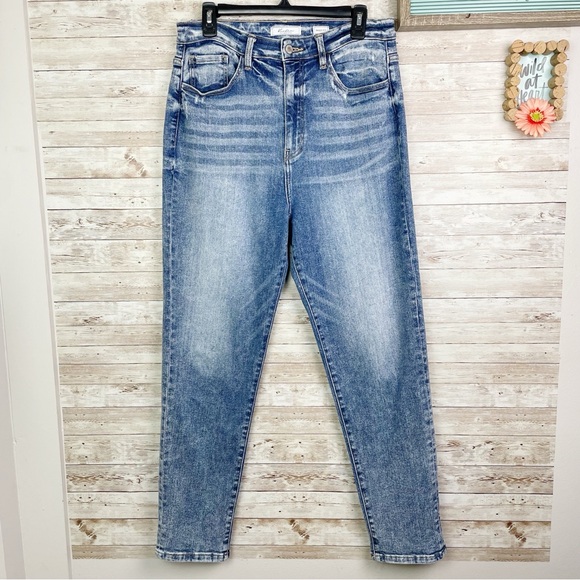 KanCan Signature Baggy Fit Stretch Denim Jeans Ultra High Rise in Juniper 29 - Picture 2 of 15